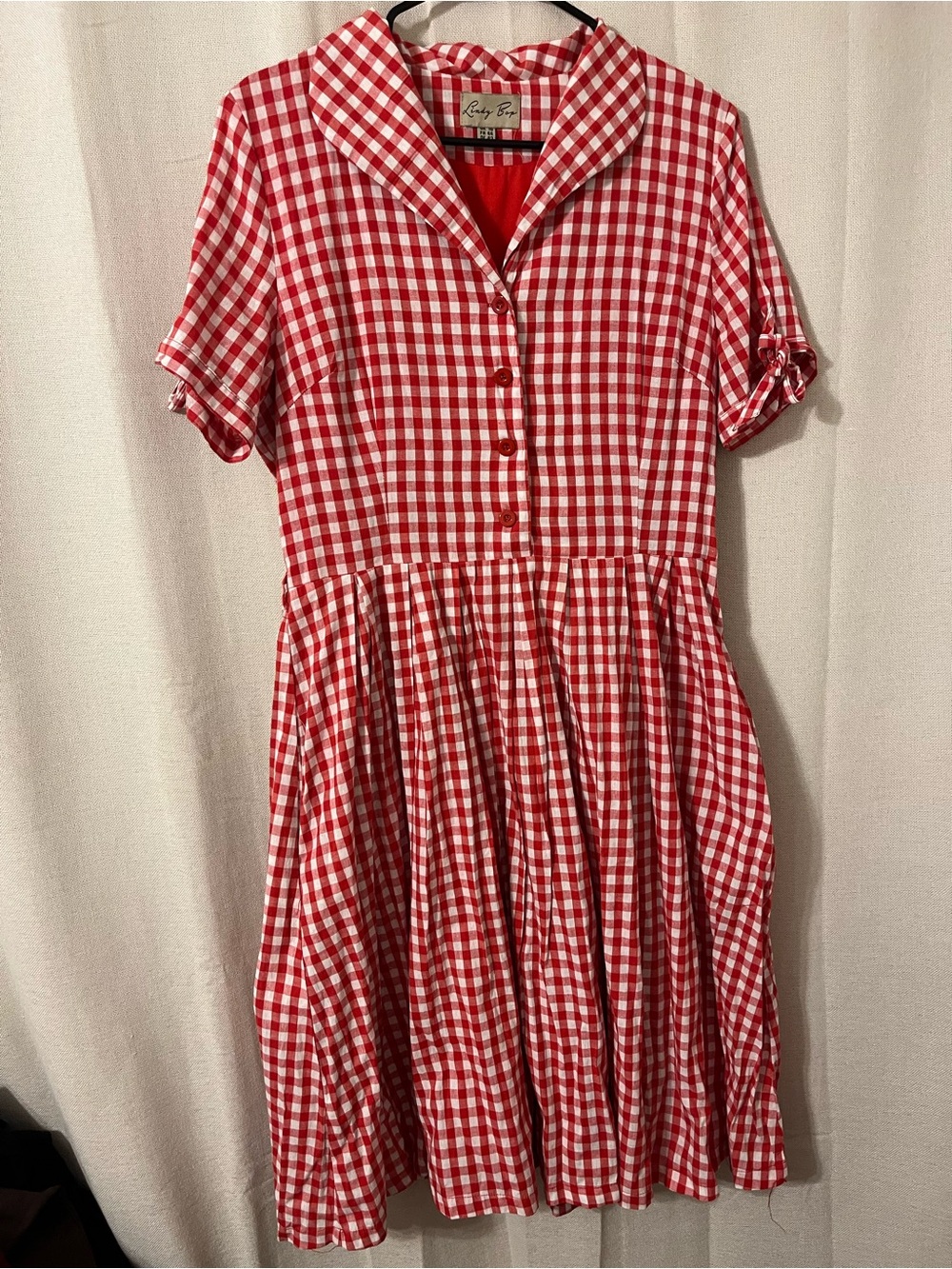 Lindy Bop size 12 Red Gingham dress